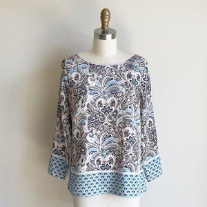 Talbots Paisley Print Blouse